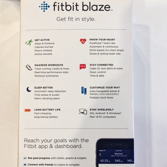 Fitbit Blaze (with heart rate) + bands and dock main image 4